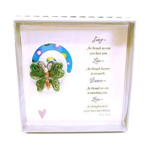 New Butterfly Brooch Pin Darling Dash Sing Love Dance Live Card Rhinestones